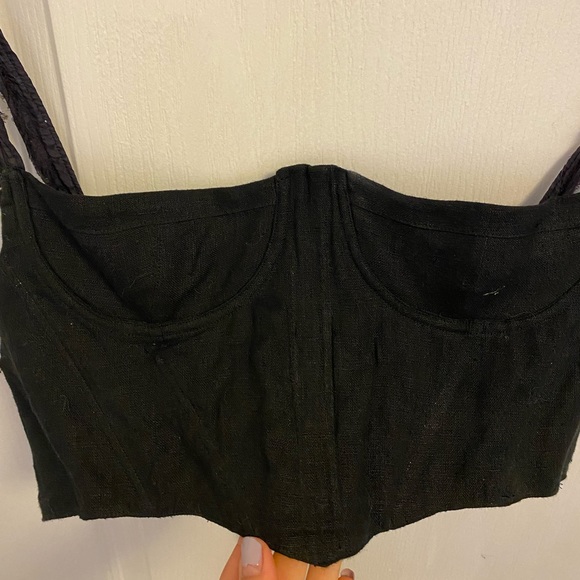 Handmade Mother The Studio Ethically Sourced Customer Corset Top Made From Linen - Picture 5 of 5